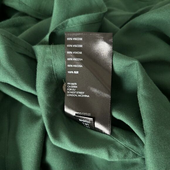 Anthropologie Maeve Amber Tiered Tunic Mini Dress in Emerald Green Size Large - Picture 5 of 5